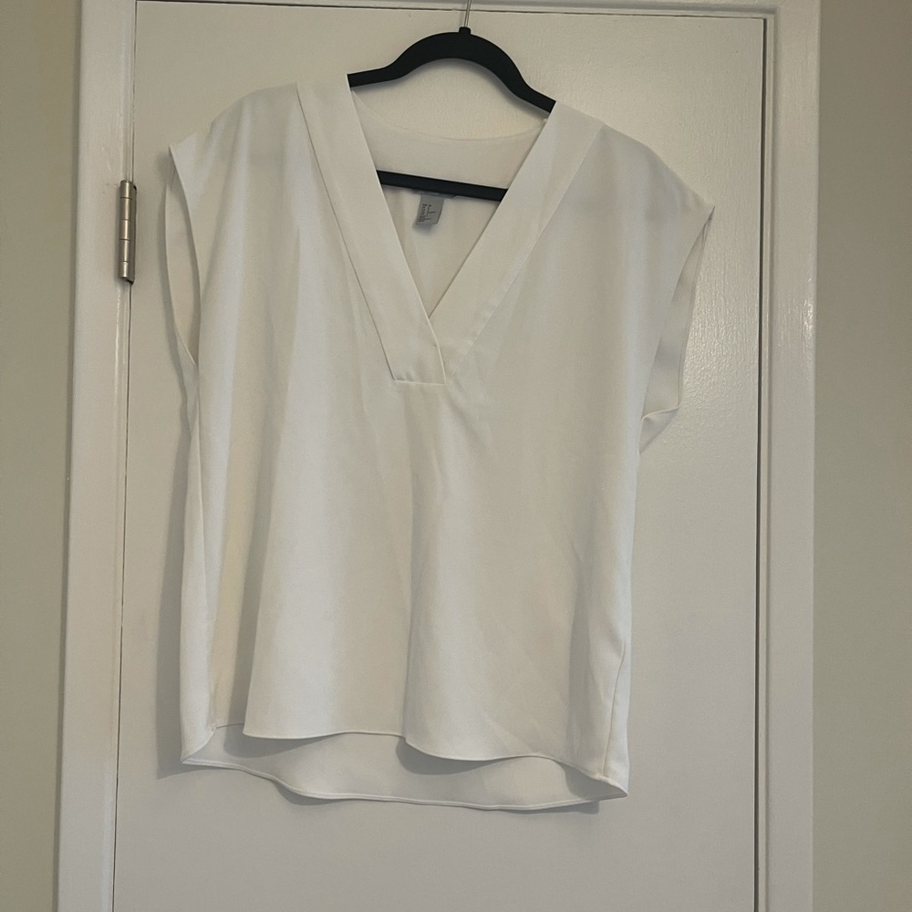 H&M White Blouse Size 6